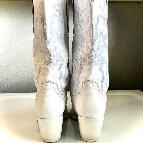JEFFREY CAMPBELL Dagget Boot Western Cowgirl Boots White 9.5 MSRP $270 - Picture 10 of 13